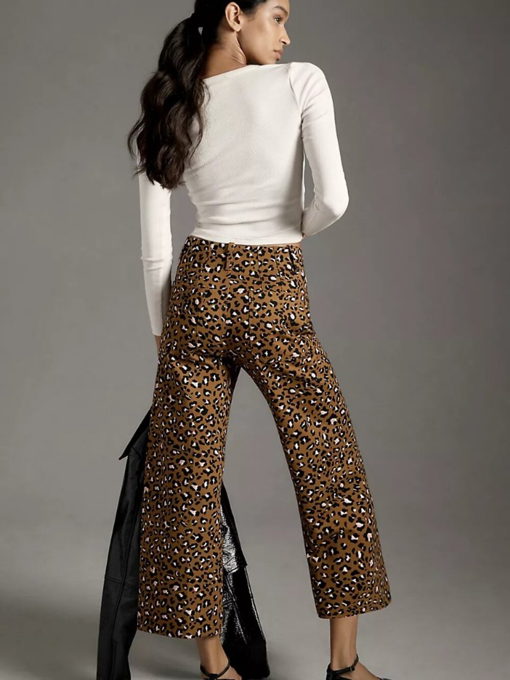 Anthropologie Maeve The Colette Ponte Crop Wide-Leg Pants 28 - Picture 2 of 16